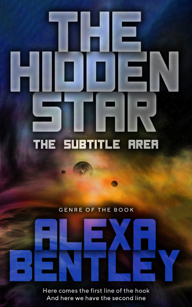 Front view of Steel Gray #9056 - Premade Science Fiction Book Cover