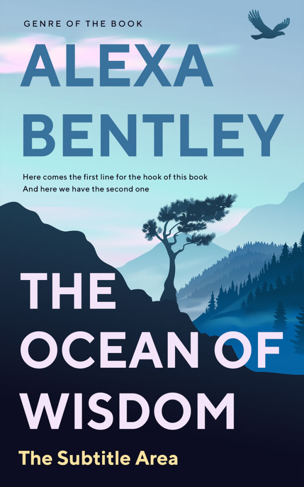 Front view of Nile Blue #9065 - Premade Religion & Spirituality Book Cover | BookCoverZone