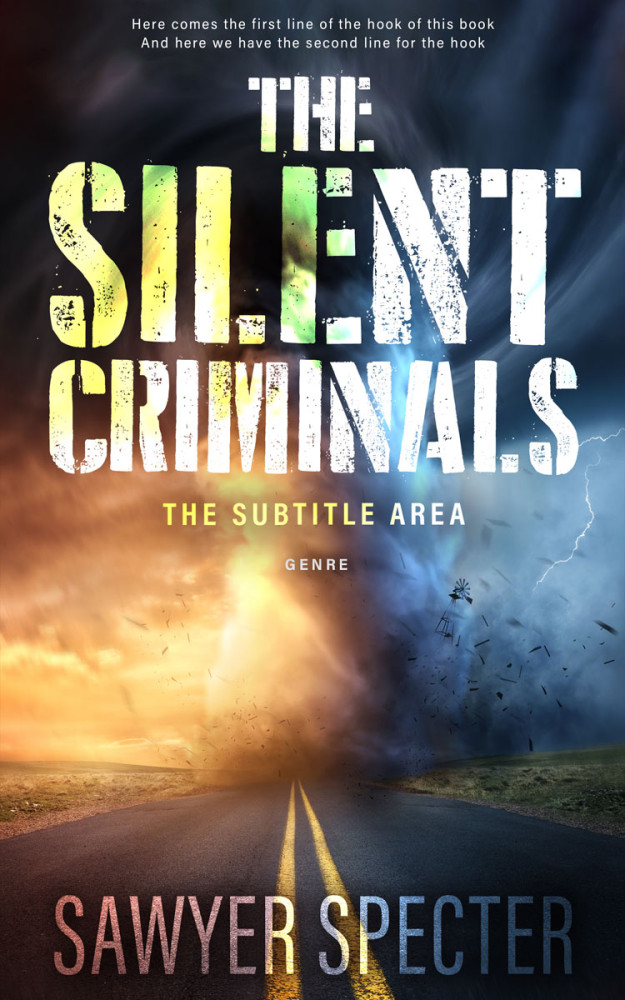 Front view of Gold Sand #9100 - Premade Apocalyptica Book Cover