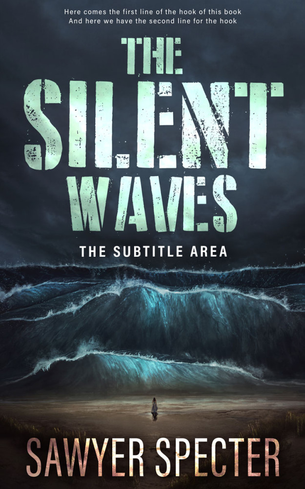 Front view of Shark #9101 - Premade Apocalyptica Book Cover