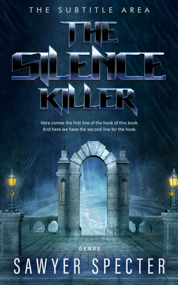 Front view of Big Stone #9119 - Premade Fantasy Book Cover