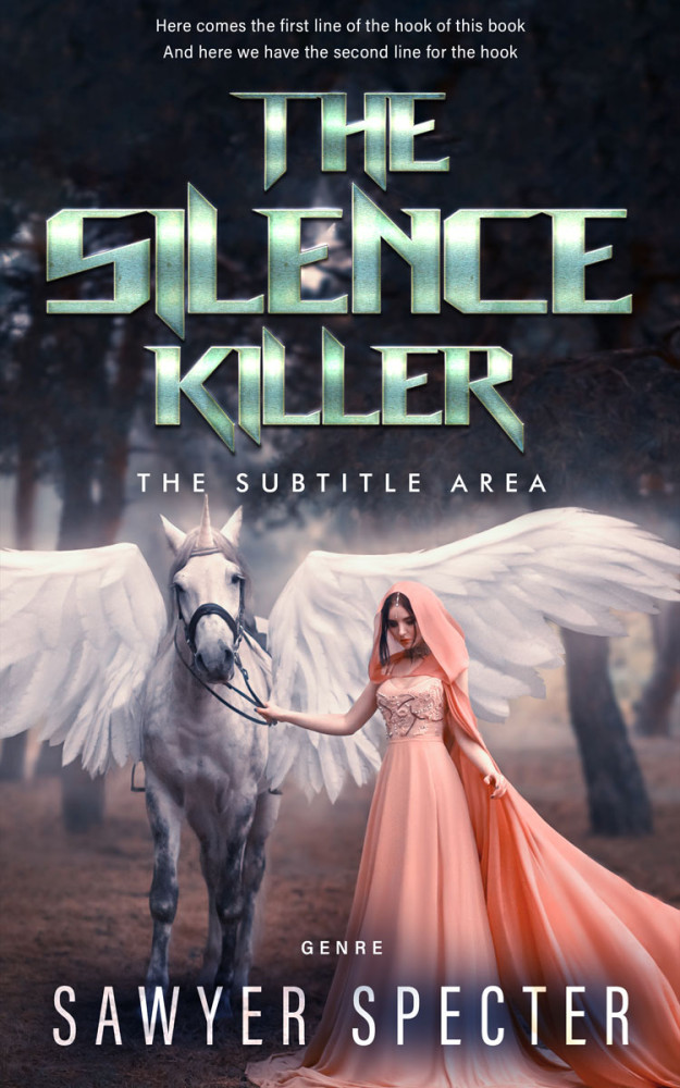 Front view of Clam Shell #9123 - Premade Fantasy Book Cover