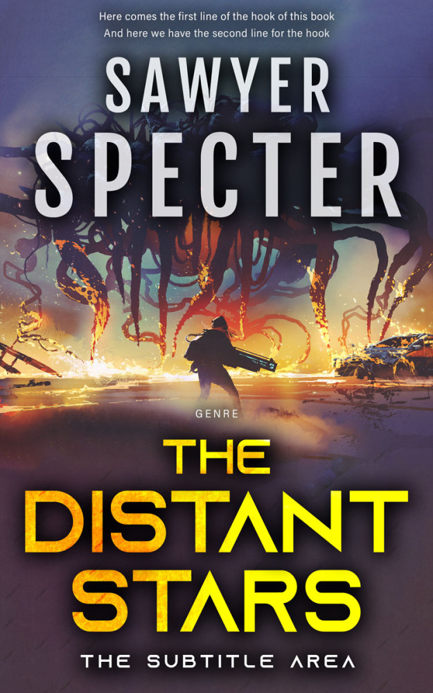 Front view of Blackcurrant #9146 - Premade Apocalyptica Book Cover