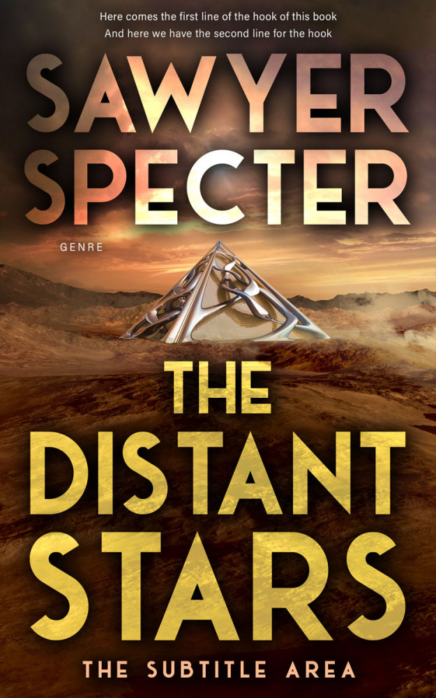 Front view of Apache #9148 - Premade Science Fiction Book Cover