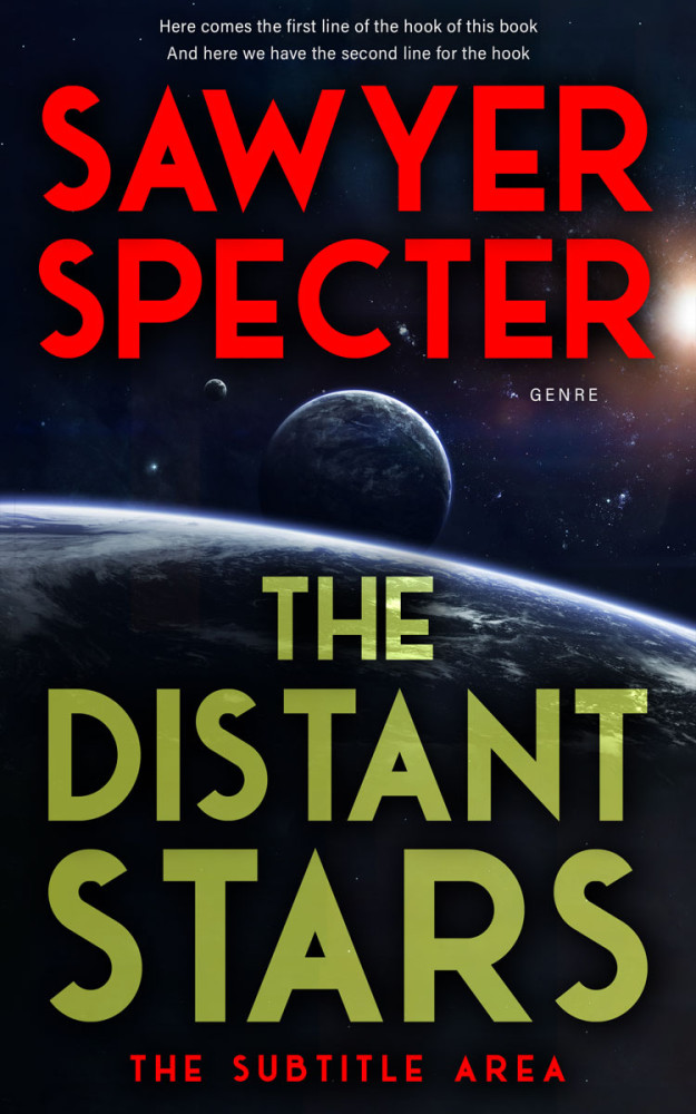 Front view of Copper #9151 - Premade Science Fiction Book Cover