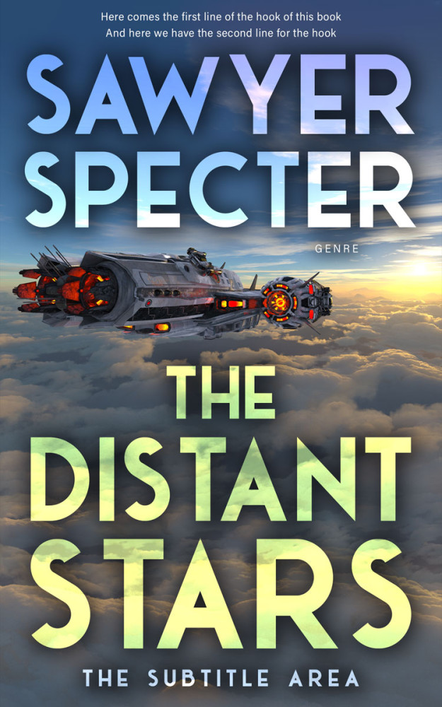 Front view of River Bed #9154 - Premade Science Fiction Book Cover