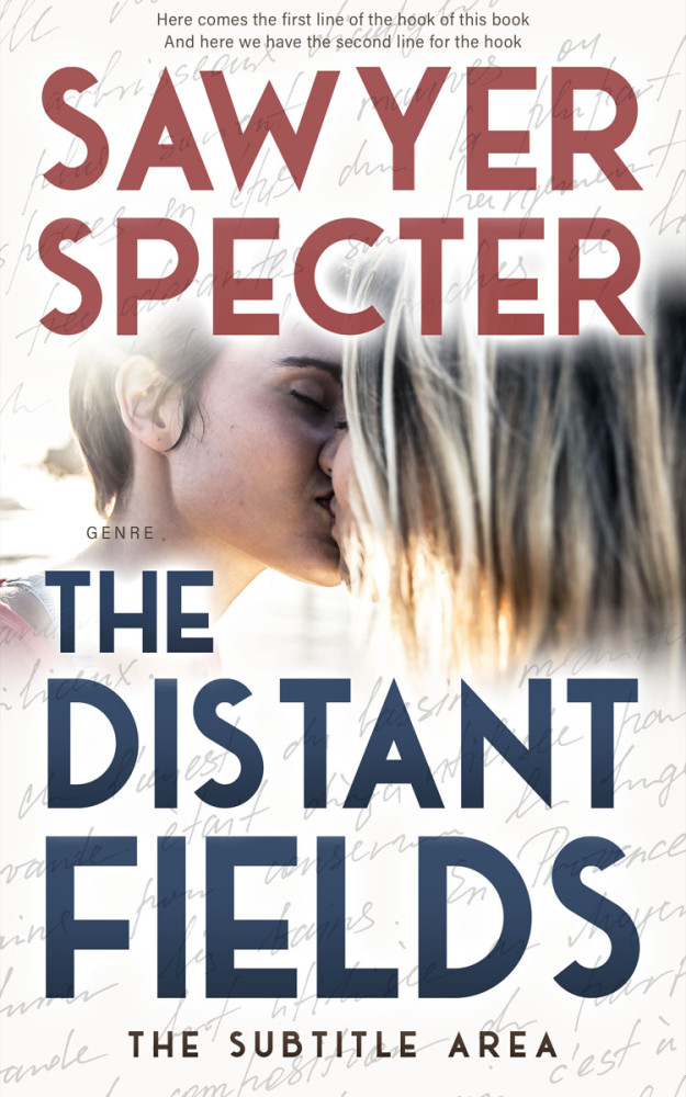 Front view of Oxford Blue #9180 - Premade Romance Book Cover