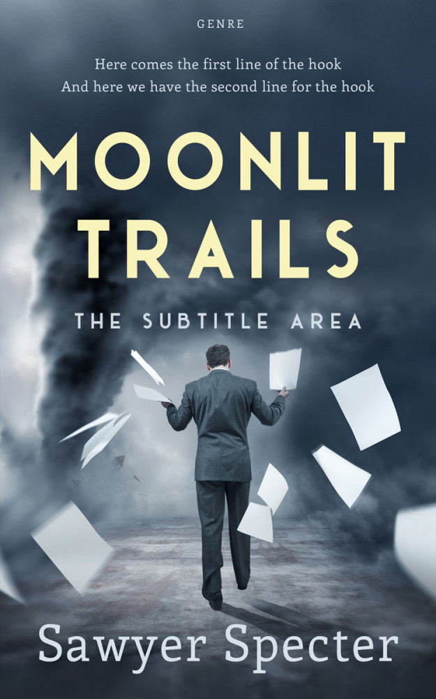 Front view of Oxford Blue #9203 - Premade Apocalyptica Book Cover