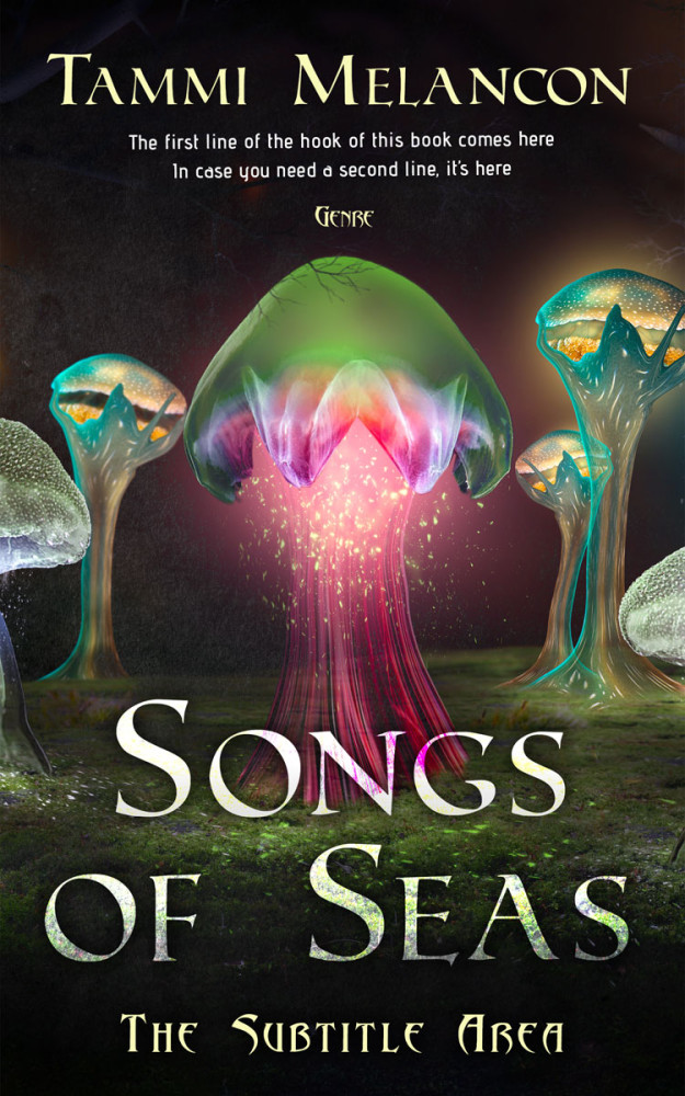 Front view of Dune #9235 - Premade Fantasy Book Cover