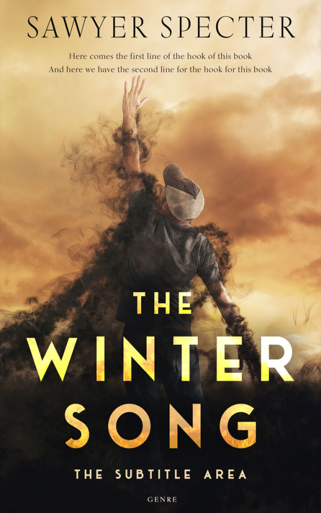 Front view of Cod Gray #9242 - Premade Surreal Book Cover