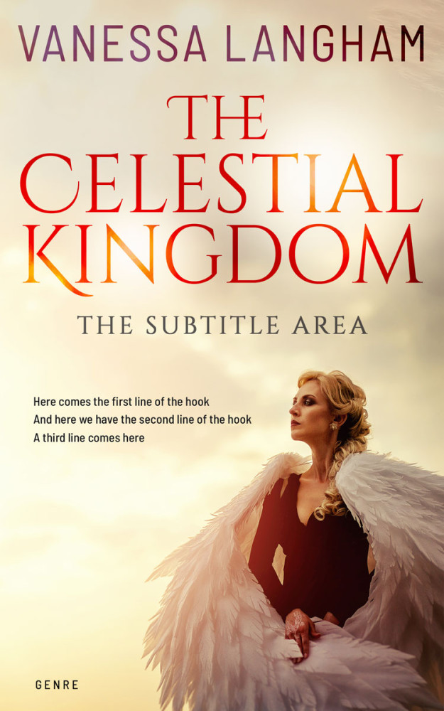 Front view of Parchment #9246 - Premade Fantasy Book Cover