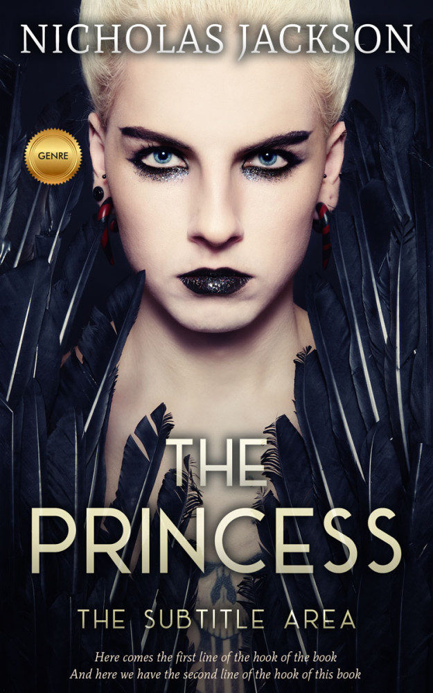 Front view of Steel Gray #9254 - Premade Fantasy Book Cover | BookCoverZone