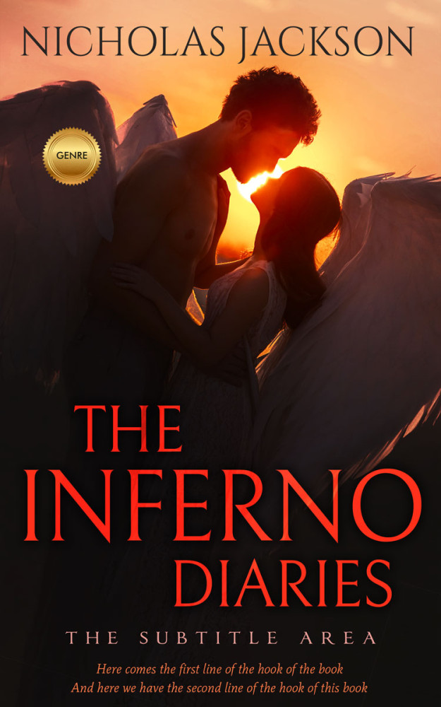 Front view of Night Rider #9261 - Premade Fantasy Book Cover