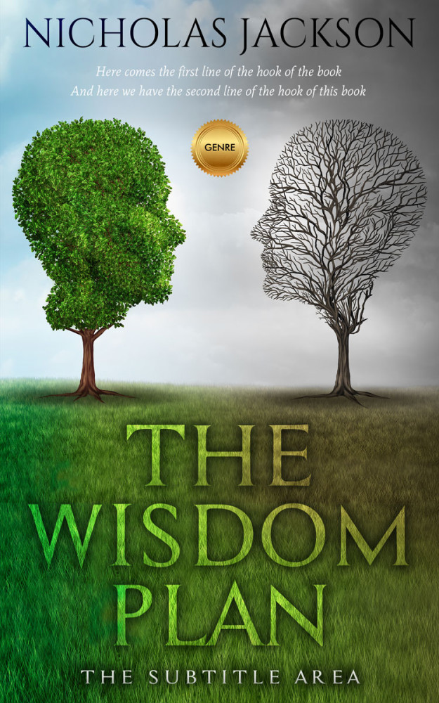 Front view of Woodland #9267 - Premade Health & Mind & Body Book Cover