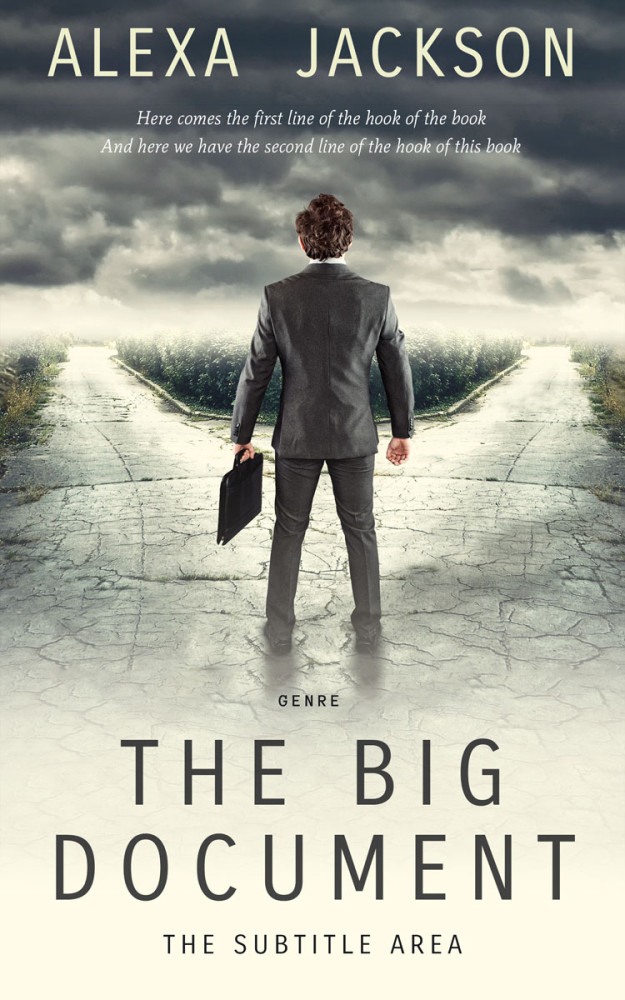 Front view of Moon Mist #9273 - Premade Business Book Cover