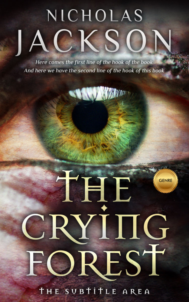 Front view of Cocoa Brown #9283 - Premade Horror Book Cover