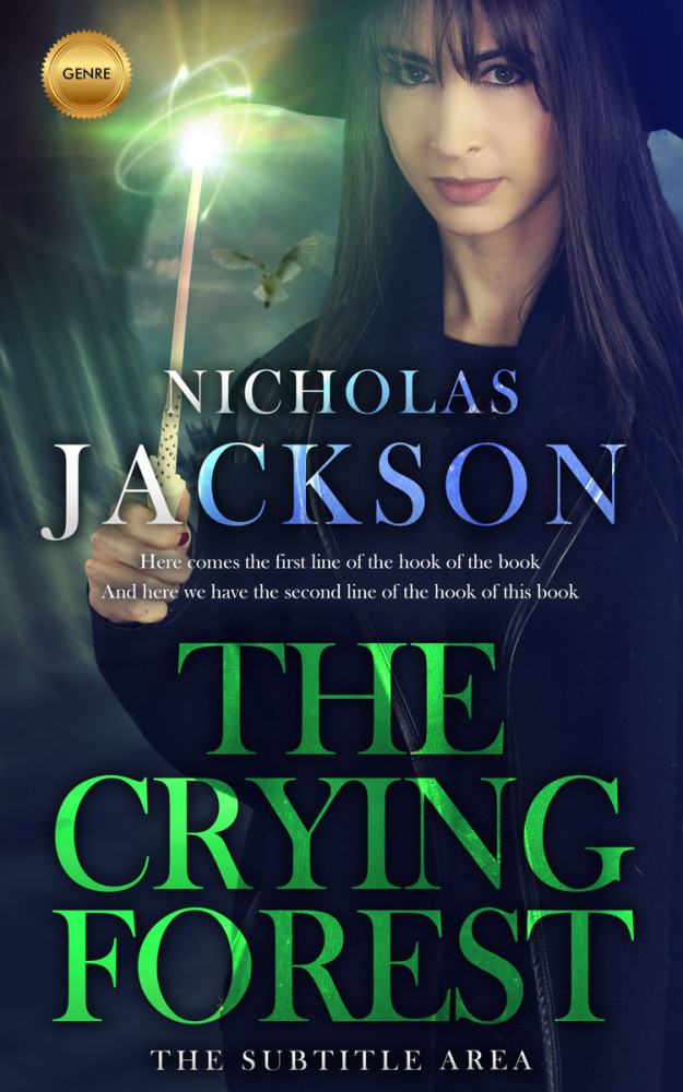 Front view of Mirage #9285 - Premade Fantasy Book Cover