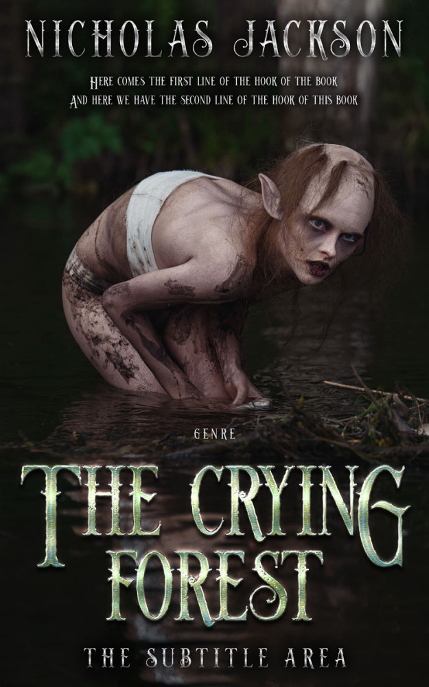 Front view of Zeus #9296 - Premade Fantasy Book Cover