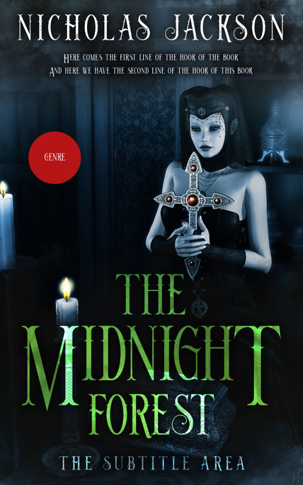 Front view of Bunker #9302 - Premade Fantasy Book Cover