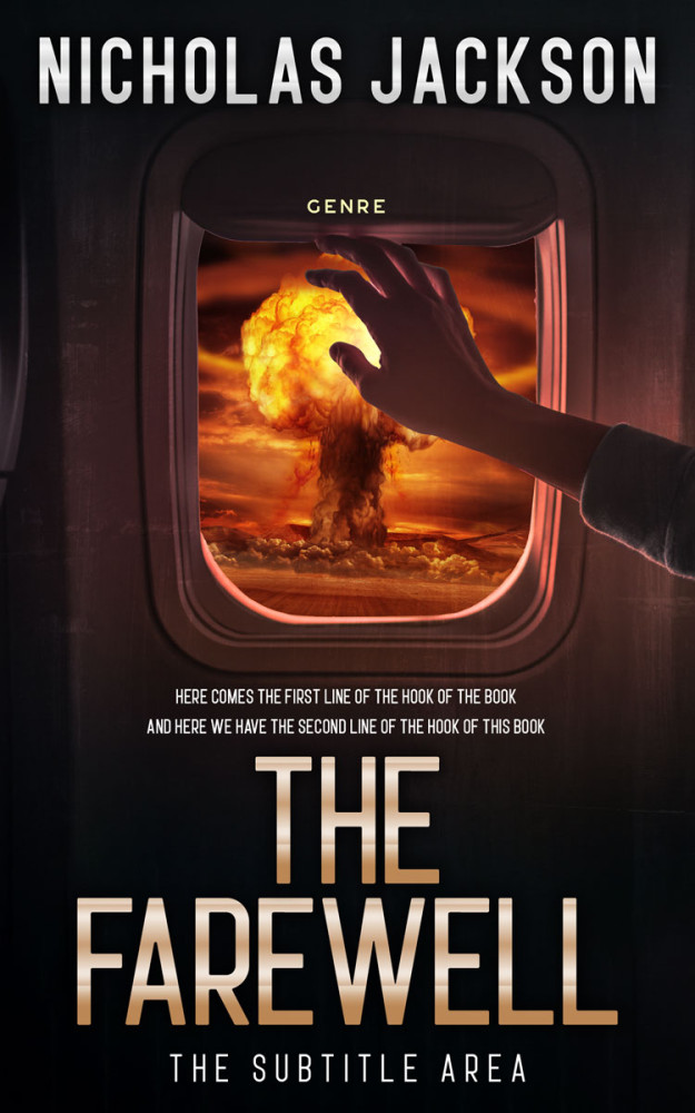 Front view of Cocoa Brown #9340 - Premade Apocalyptica Book Cover