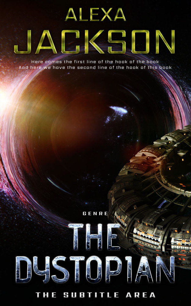 Front view of Indian Khaki #9346 - Premade Science Fiction Book Cover