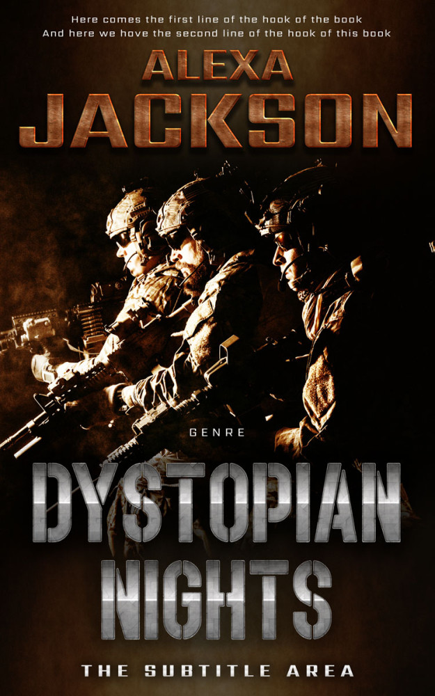 Front view of Asphalt #9354 - Premade Action & Adventure Book Cover