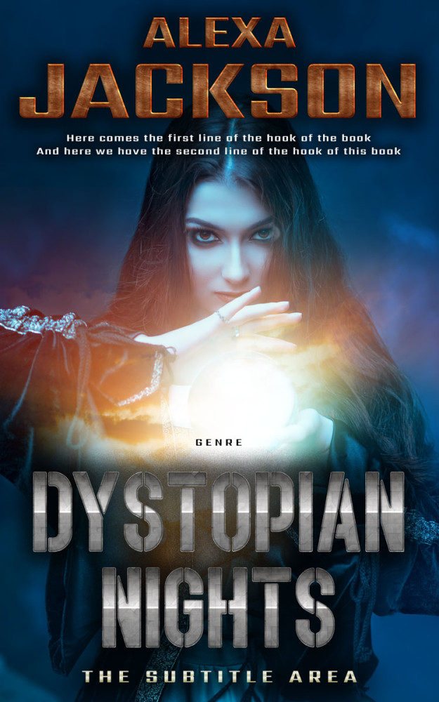 Front view of Ebony Clay #9369 - Premade Fantasy Book Cover | BookCoverZone