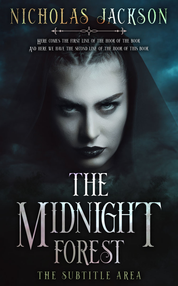 Front view of Woodsmoke #9378 - Premade Horror Book Cover