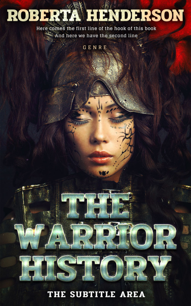 Front view of Thunder #9454 - Premade Fantasy Book Cover
