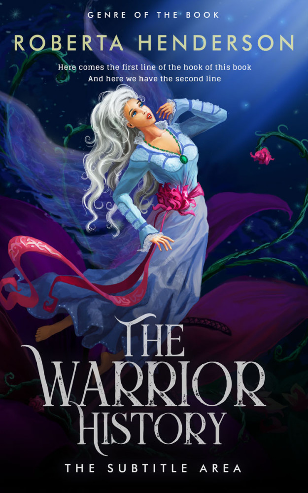 Front view of Ebony #9461 - Premade Teen & Young Adult Book Cover | BookCoverZone