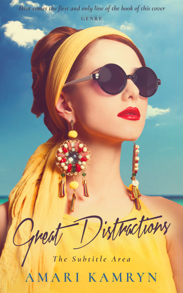 Front view of Harvest Gold #9523 - Premade Romance Book Cover | BookCoverZone