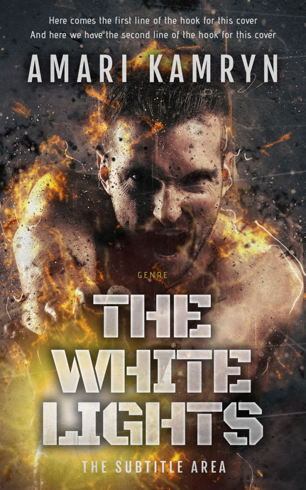 Front view of Taupe #9574 - Premade Fantasy Book Cover