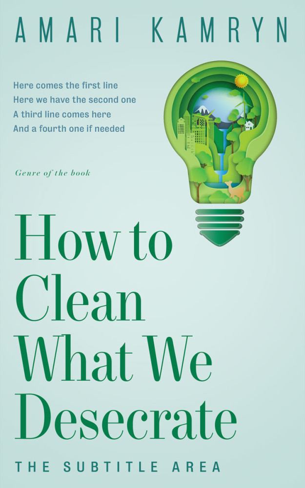 Front view of Edgewater #9585 - Premade Abstract Book Cover