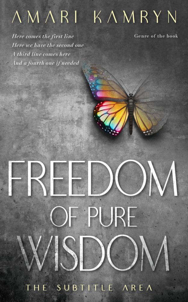 Front view of Dove Gray #9594 - Premade Religion & Spirituality Book Cover