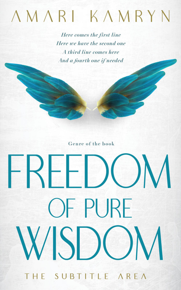 Front view of Elm #9595 - Premade Poetry Book Cover | BookCoverZone