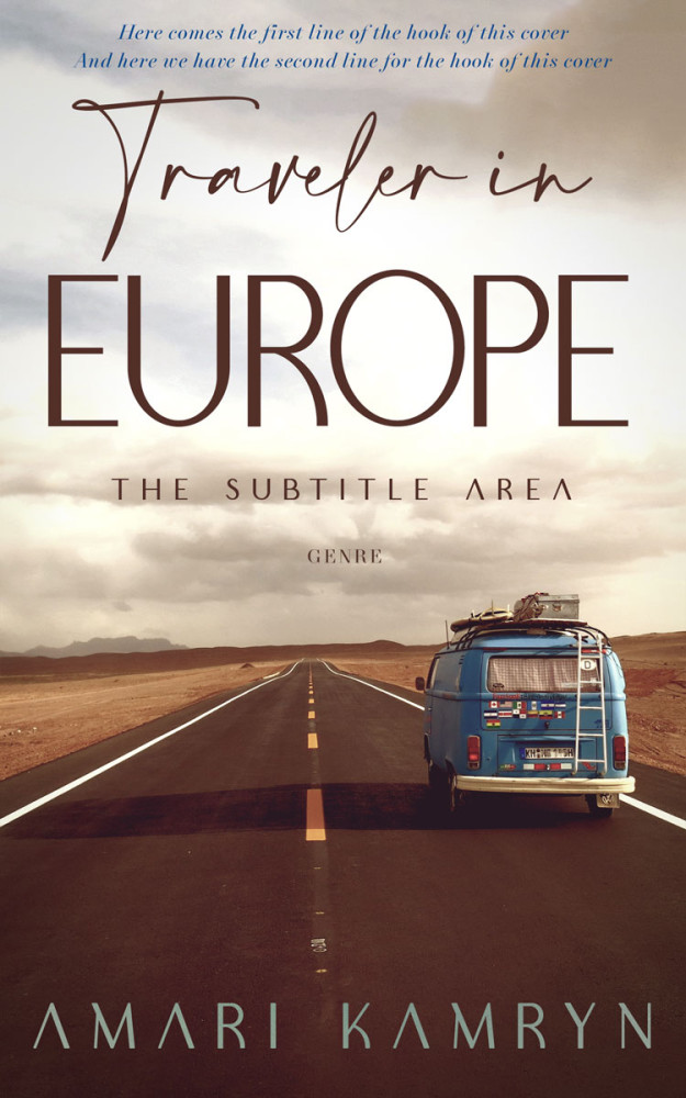 Front view of Crater Brown #9601 - Premade Travel Book Cover