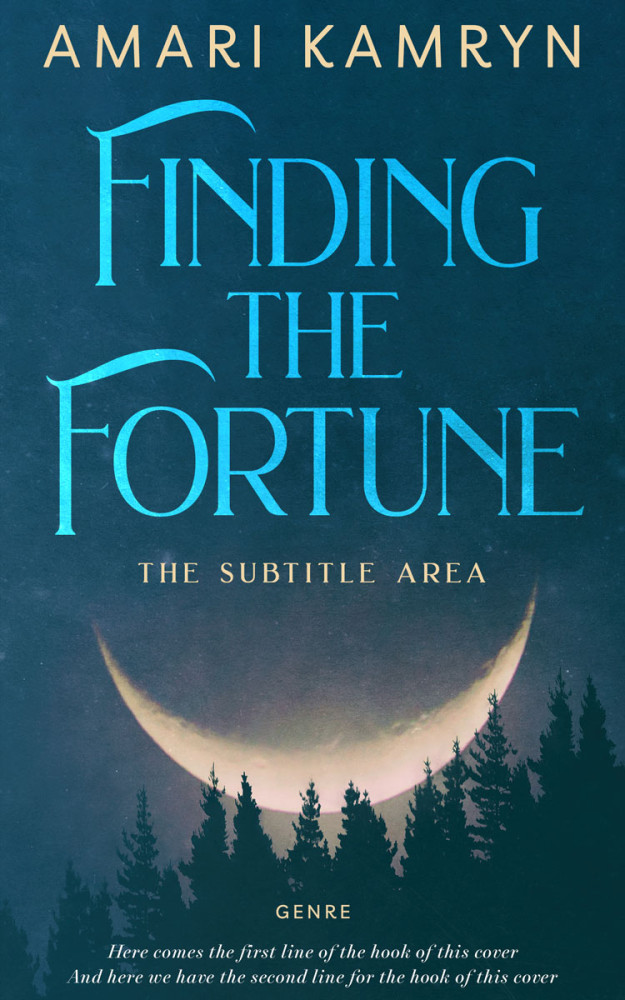 Front view of Nile Blue #9620 - Premade Horror Book Cover