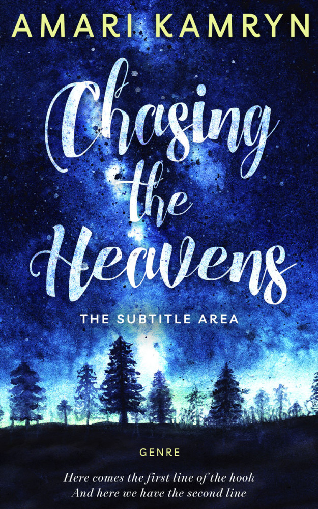 Front view of Black #9642 - Premade Abstract Book Cover