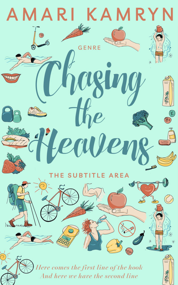 Front view of Mint Tulip #9647 - Premade Health & Dieting & Fitness Book Cover