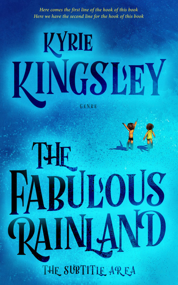 Front view of Bright Turquoise #9681 - Premade Teen & Young Adult Book Cover