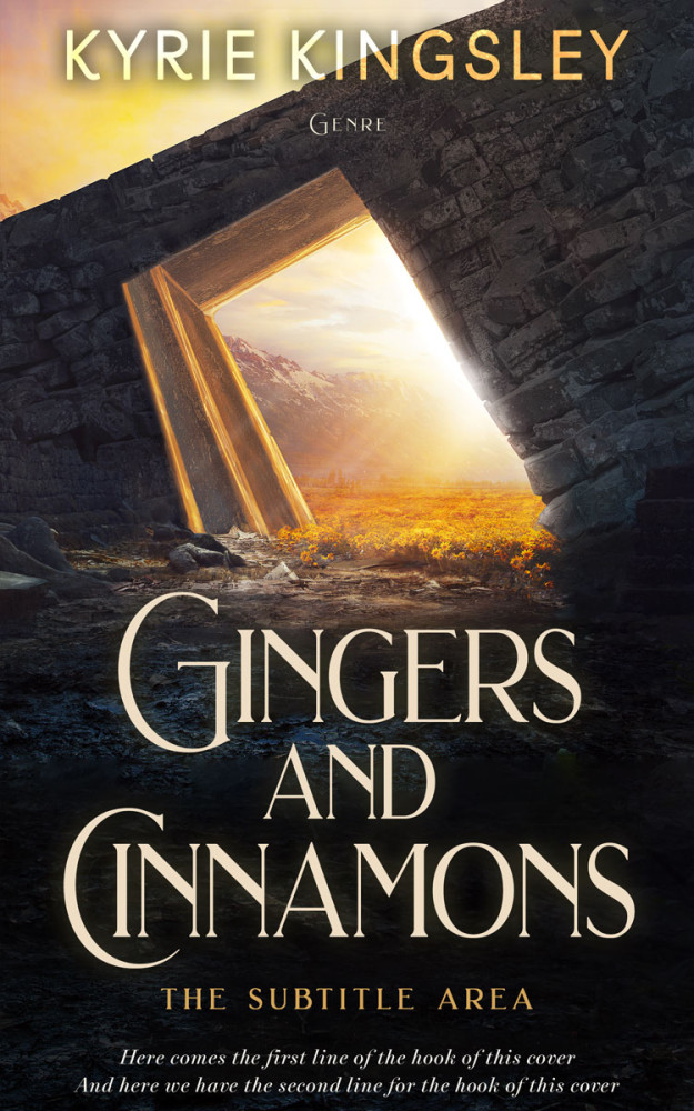 Front view of Calico #9684 - Premade Fantasy Book Cover