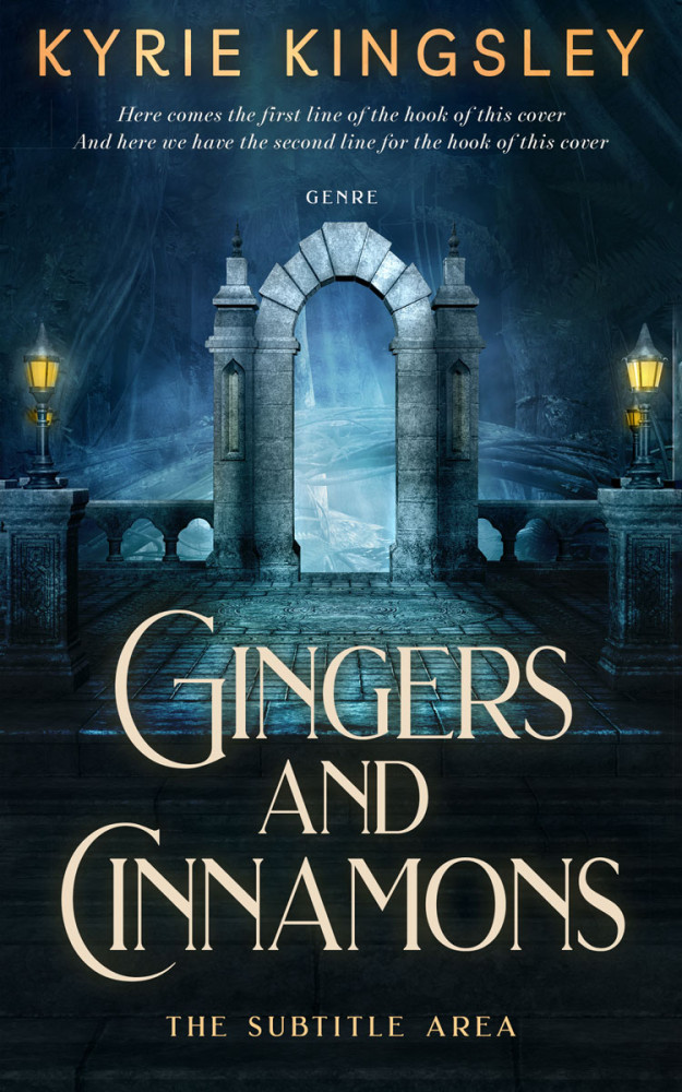 Front view of Big Stone #9685 - Premade Fantasy Book Cover