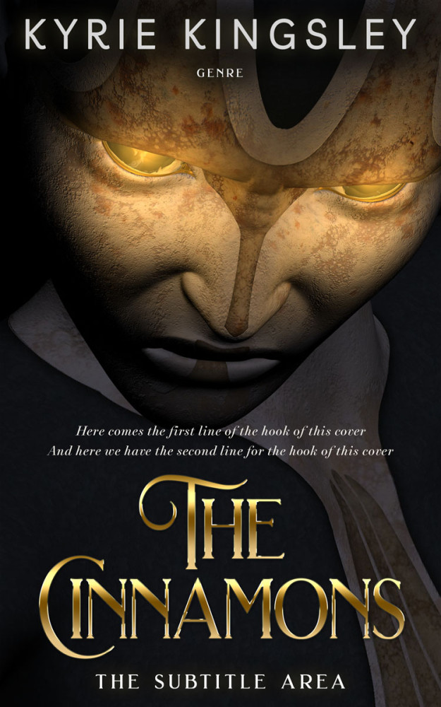 Front view of Cod Gray #9691 - Premade Science Fiction Book Cover