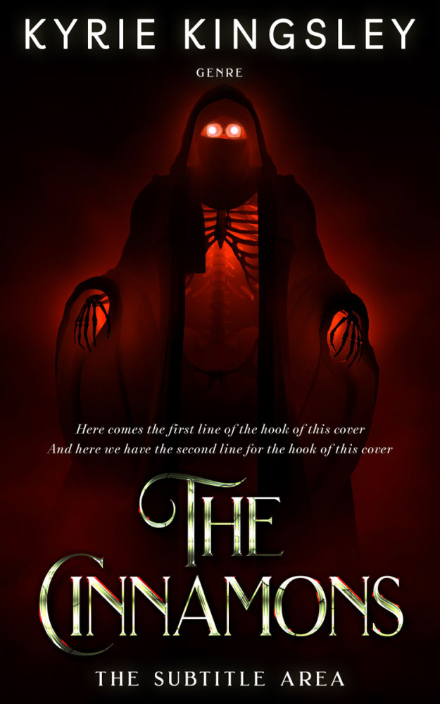 Front view of Creole #9693 - Premade Horror Book Cover