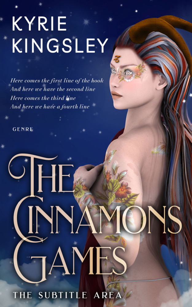 Front view of Martinique #9698 - Premade Fantasy Book Cover