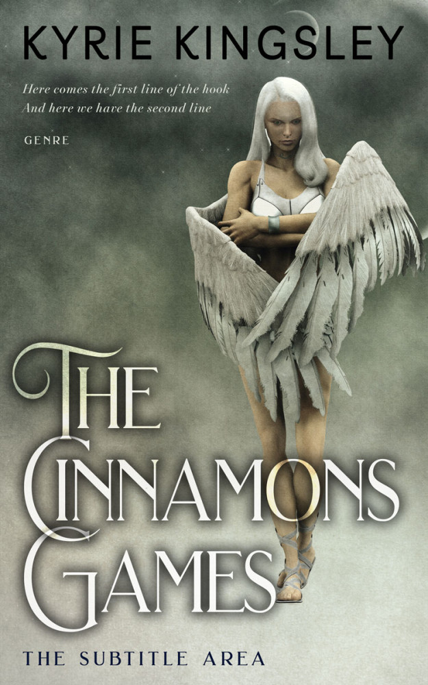 Front view of Limed Ash #9702 - Premade Fantasy Book Cover