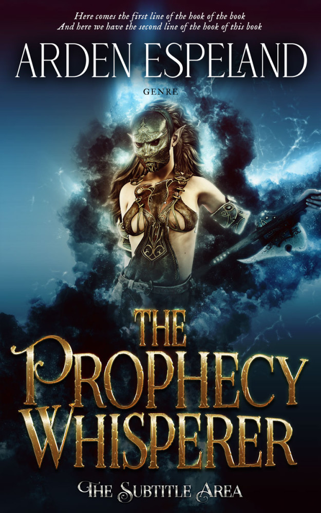 Front view of Mirage #9709 - Premade Fantasy Book Cover