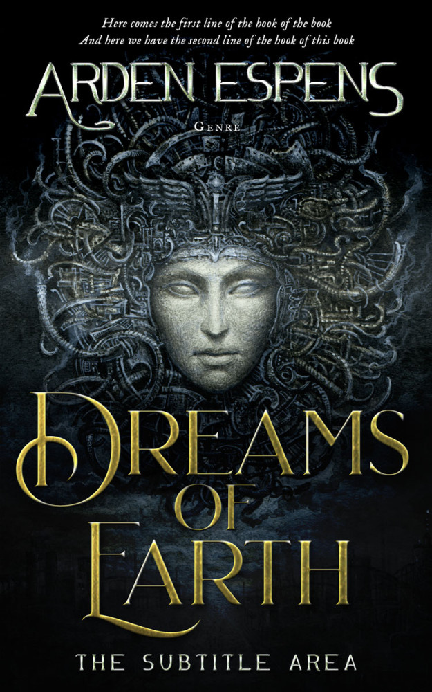 Front view of Woodsmoke #9725 - Premade Fantasy Book Cover