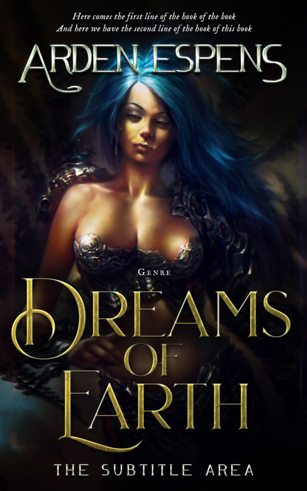 Front view of Woodsmoke #9727 - Premade Fantasy Book Cover