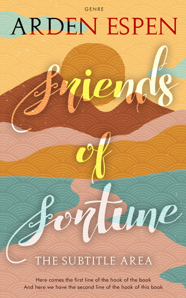 Front view of Tan #9744 - Premade Travel Book Cover